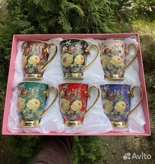 Набор кружек для чая 6 штук