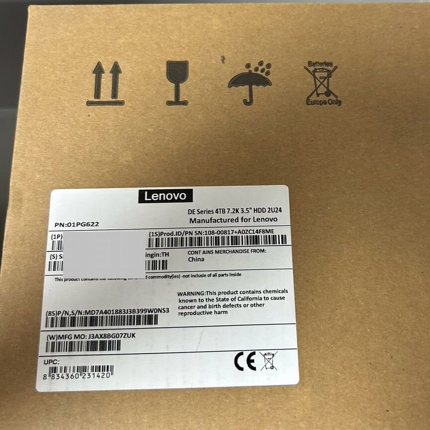 [01PG622] Жесткий Диск Lenovo 4tb Sas 01pg622 De