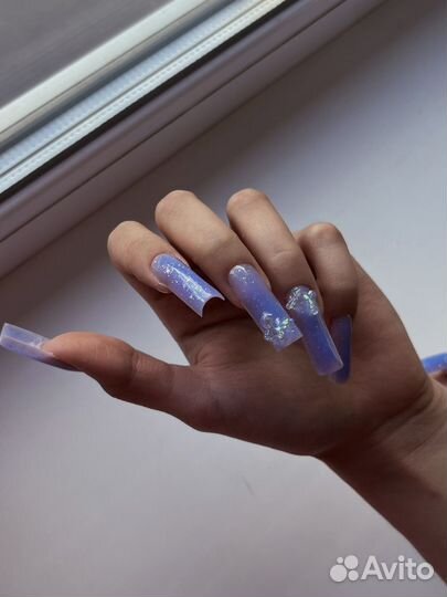 Маникюр наращивание ногтей