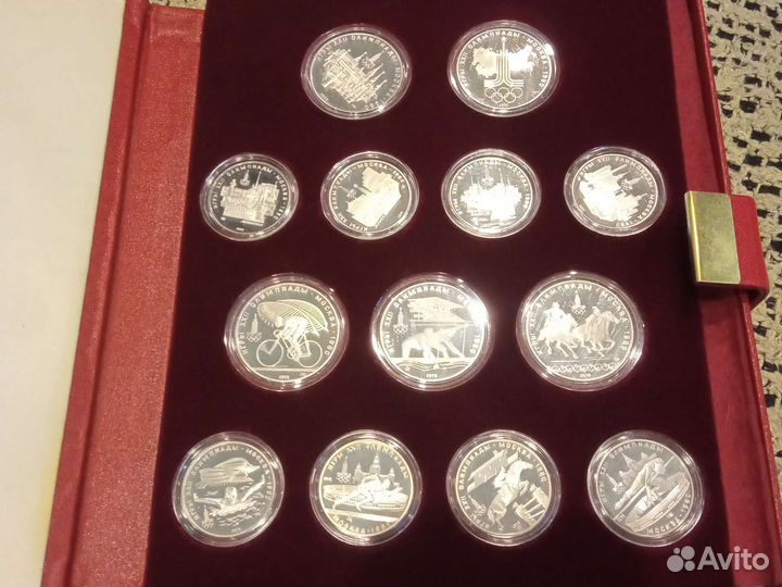 Набор монет олимпиада 80 серебро