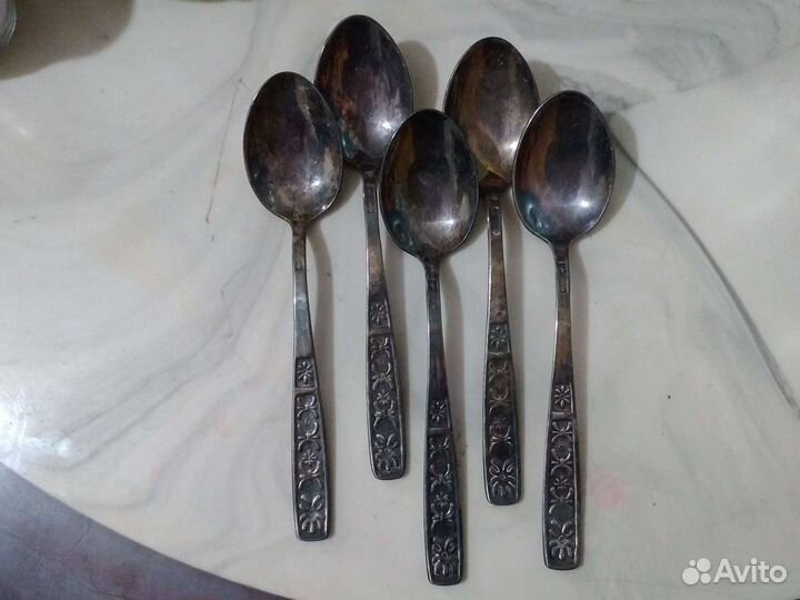 Ложки мельхиор СССР винтаж новые
