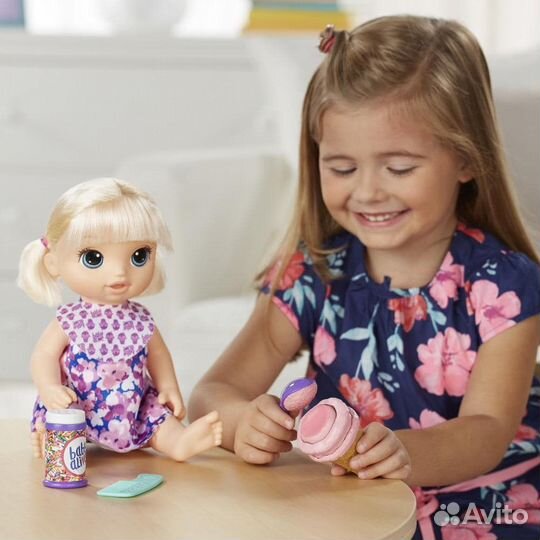 Кукла Hasbro Baby Alive Малышка с мороженым, Новая