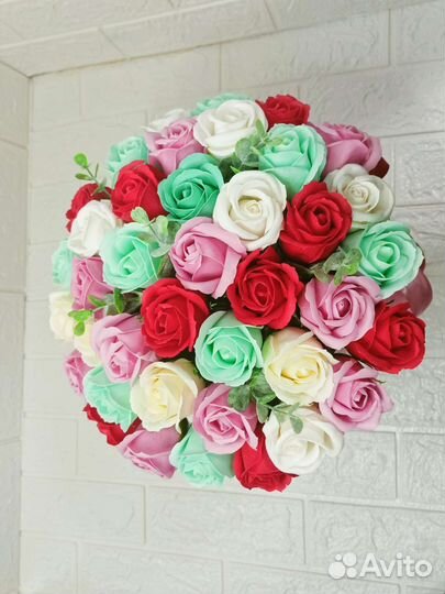 Мыло композиции из мыльных роз