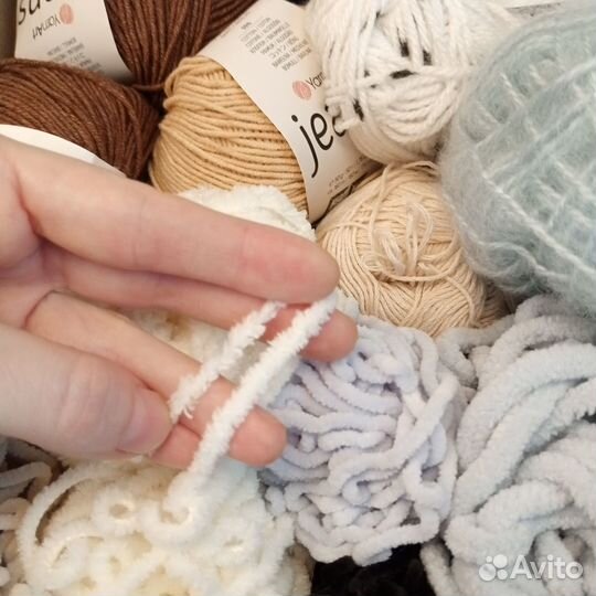 Набор пряжи (нитки) для вязания игрушек, кукол