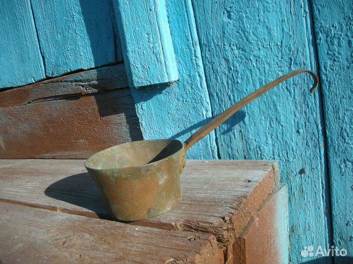 Ковшик медный старинный ковш без авито-доставки