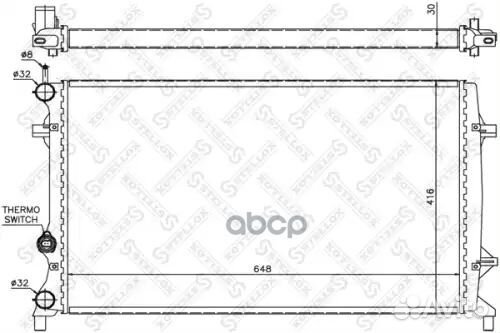 Радиатор VW jetta 2.0FSI 05 1025448SX Stellox