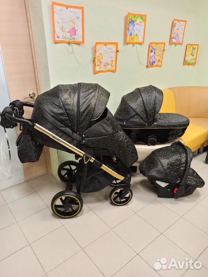 Эксклюзивная коляска Bebe mobile Castello 3 в 1