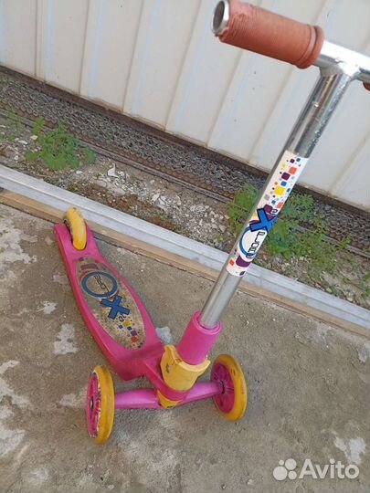 Самокат детский трехколесный бу