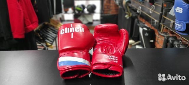 Перчатки боксерские clinch olimp plus красные