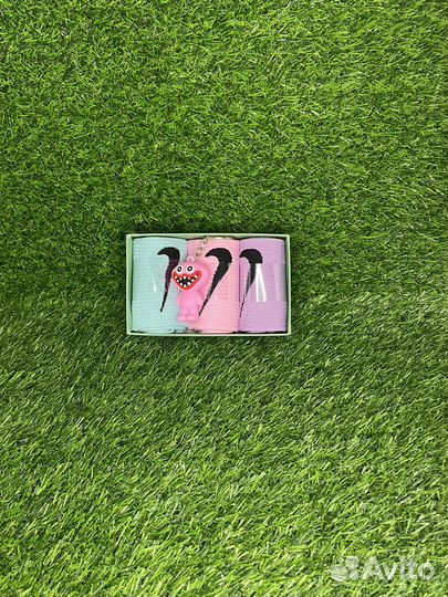 Опт Носки nike 3 пары в коробке + брело