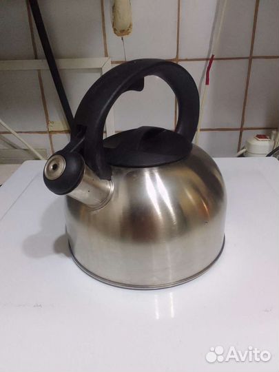 Сковорода, чайник со свистком, эмалированный СССР