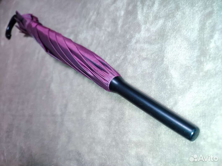 Зонт трость женский большой фиолетовый хамелеон