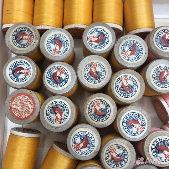 Старинные хлопковые нитки