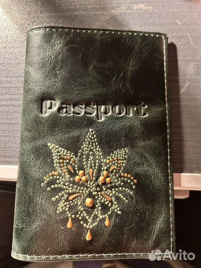 Обложка для паспорта натуральная кожа