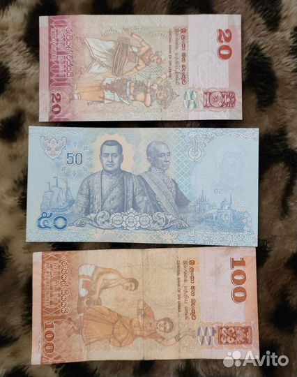 Банкноты Шри Ланки и Тайланда