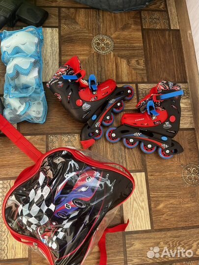 Ролики детские,защита,шлем в идеале