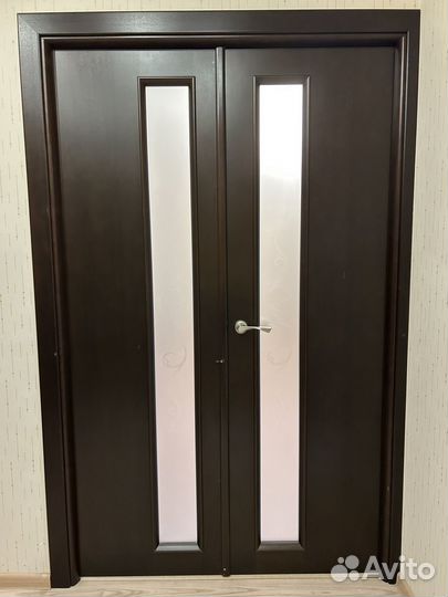 Межкомнатные двери бу с коробкой двойные