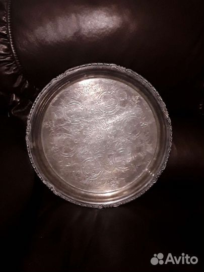 Поднос серебрение большой