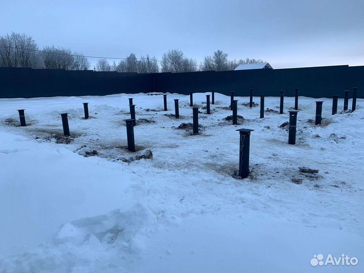 Винтовые сваи под ключ установка обвязка