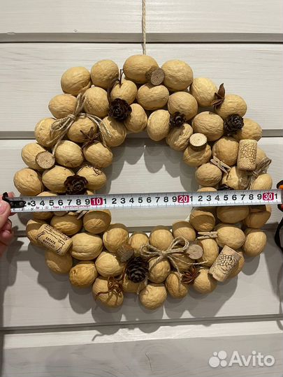 Новогодний венок ручной работы