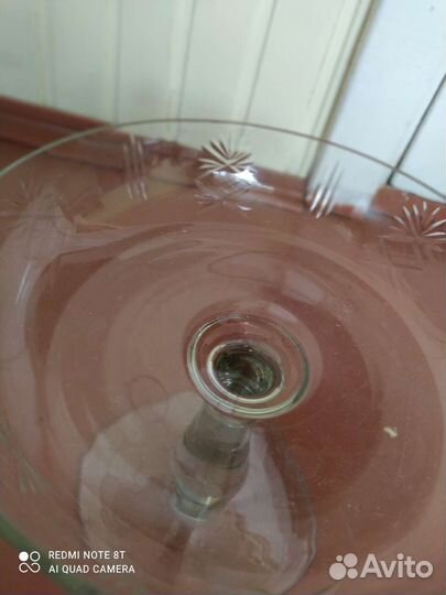 Ваза для фруктов на ножке СССР