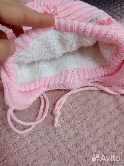 Комплект шапка, шарф