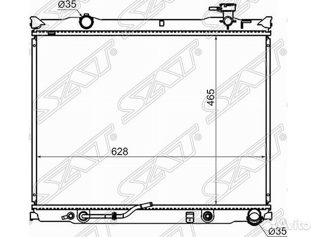 Радиатор охлаждения 2.5 TD 06-08 Sorento