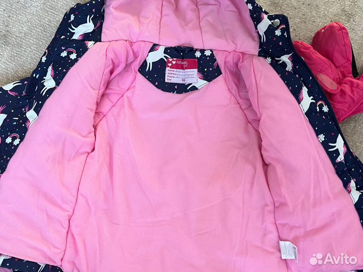 Демисезонный комплект для девочки 98