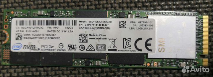 Verbatim Vi560 SATA3 M2 SSD 1Tb и Intel ssd 512Gb