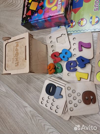 Развивающие игрушки дьенеша, сегена, монтессори