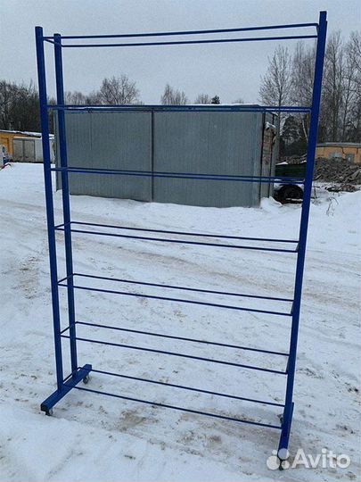 Стеллаж для мячей односторонний 200х160х35 на 42шт. Pioner A13574