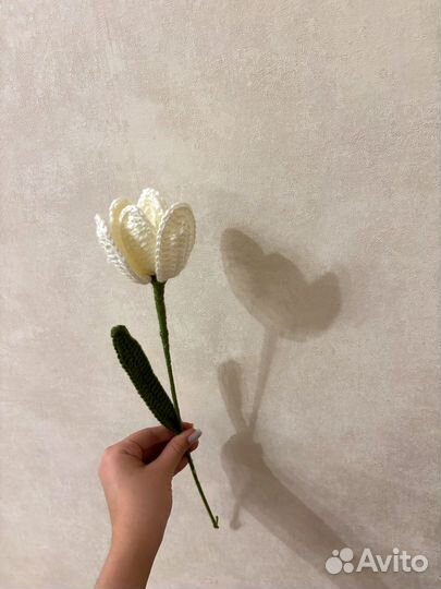 Вязаные цветы