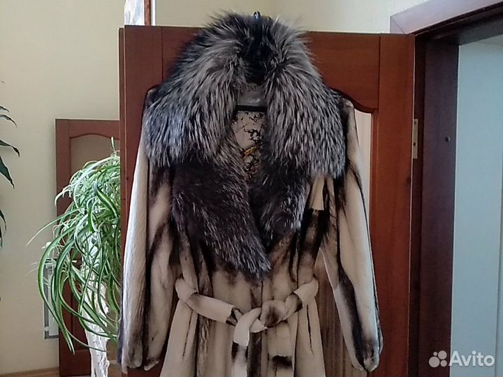 Шуба из стриженой норки