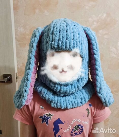 Шапка - балаклава с ушками