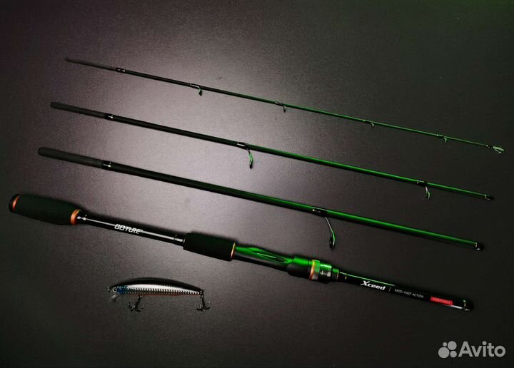 Тревел спиннинги Goture Xceed II, 4 секции, разные