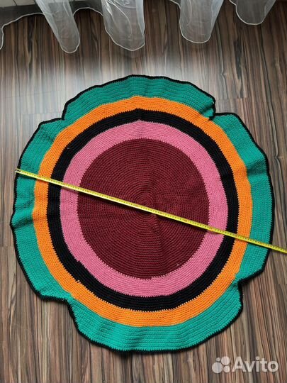 Коврики круглые вязанные