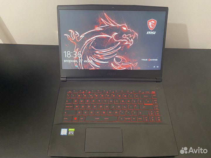 Игровой ноутбук MSI - GF65 Thin 15.6”