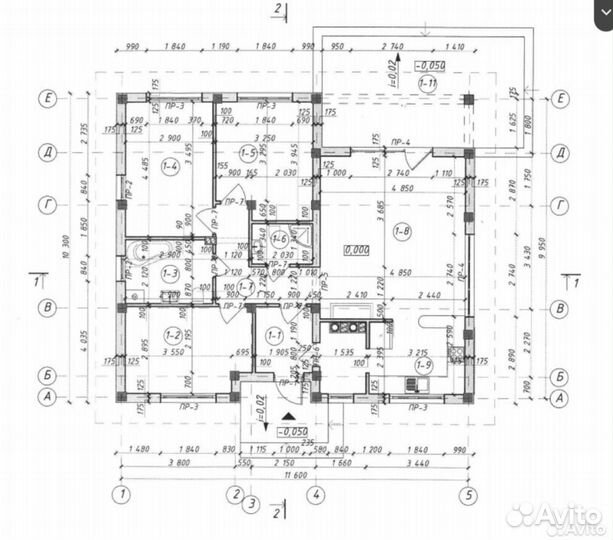 Проект дома готовый 100м2 газобетон