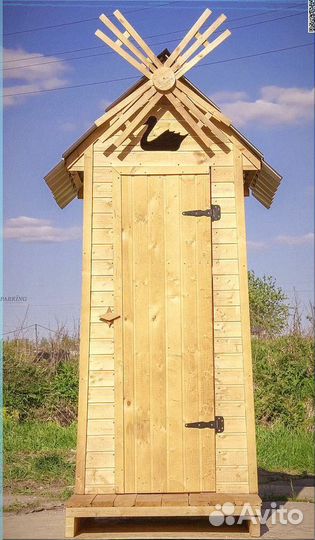 Дачный туалет с лебедем PGZ