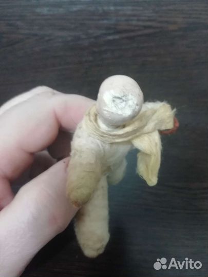 Старинная ватная ёлочная игрушка