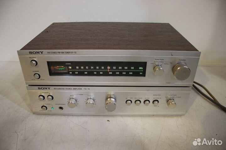 Sony TA-73+ST-73 Стерео Усилитель+Тюнер Japan