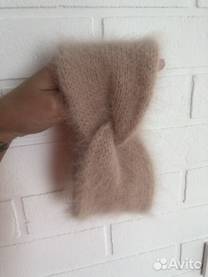 Повязка на голову из пуха норки