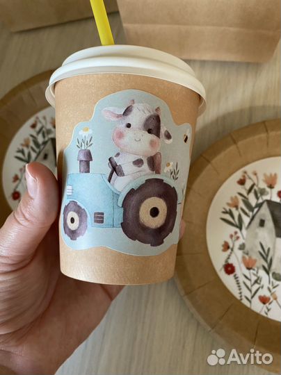 Бумажная посуда для детских праздников