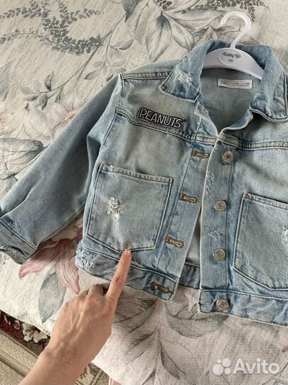 Джинсовая куртка детская zara Kids