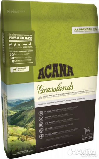 Корм для собак Acana Grasslands Dog, Акана