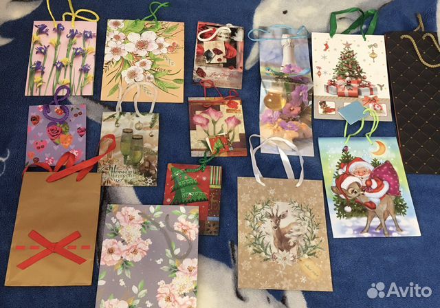Пакеты подарочные