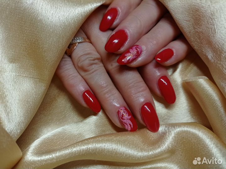 Наращивание ногтей/дизайн, маникюр, педикюр