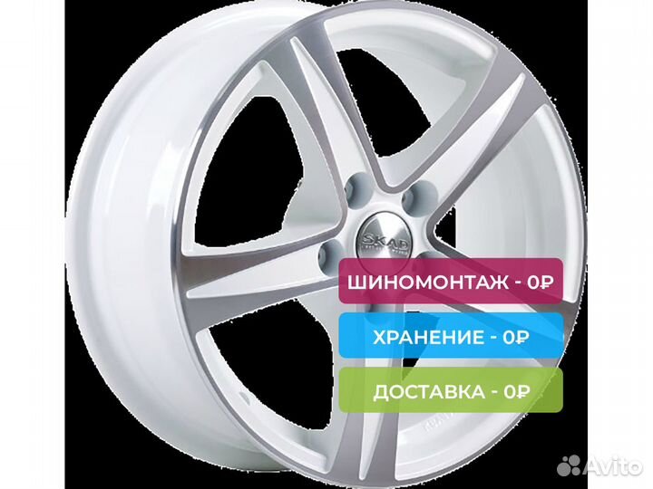 R15 5x112 6,5J ET43 D57,1 Скад Sakura алмаз-белый