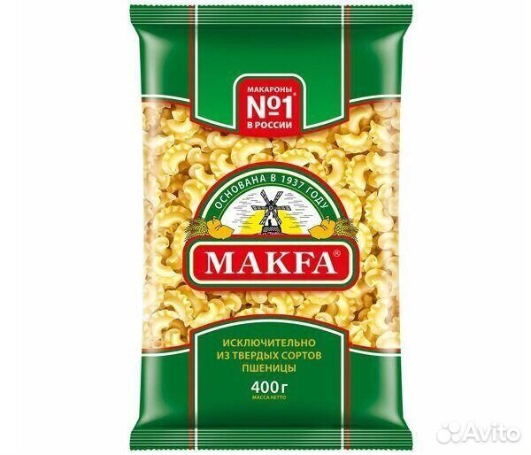 Макароны Макфа Петушиные гребешки 400г