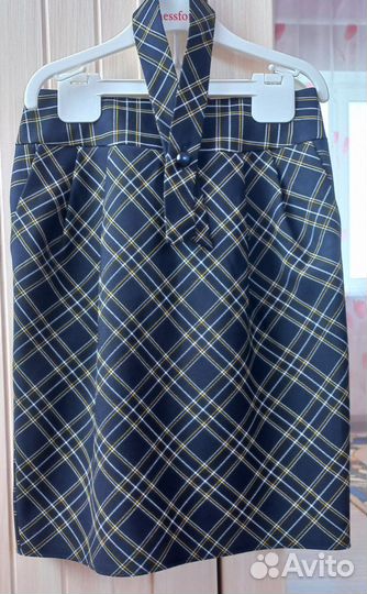 Жилетка и юбка школьные